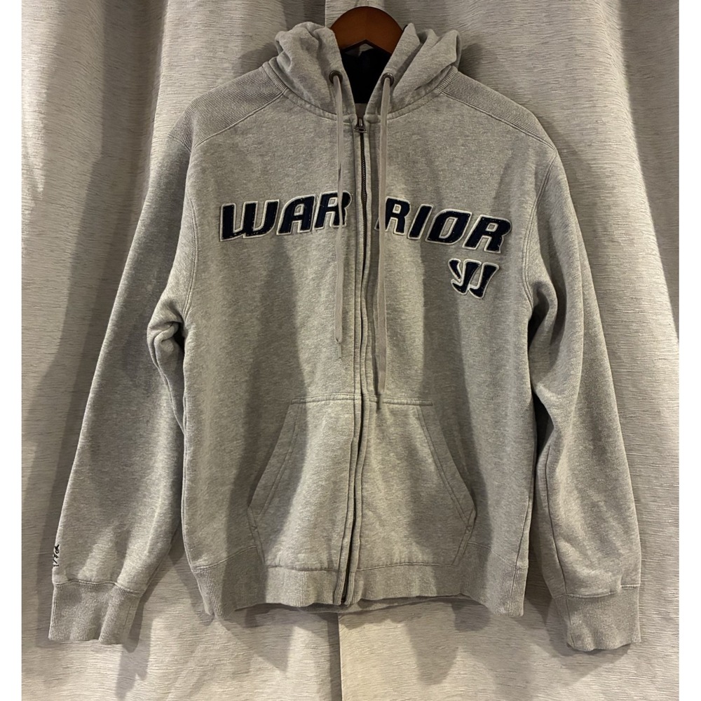 Warrior Mojo Hockey Full Zip Gray Sweatshirt Mens Size Medium Hoodie
